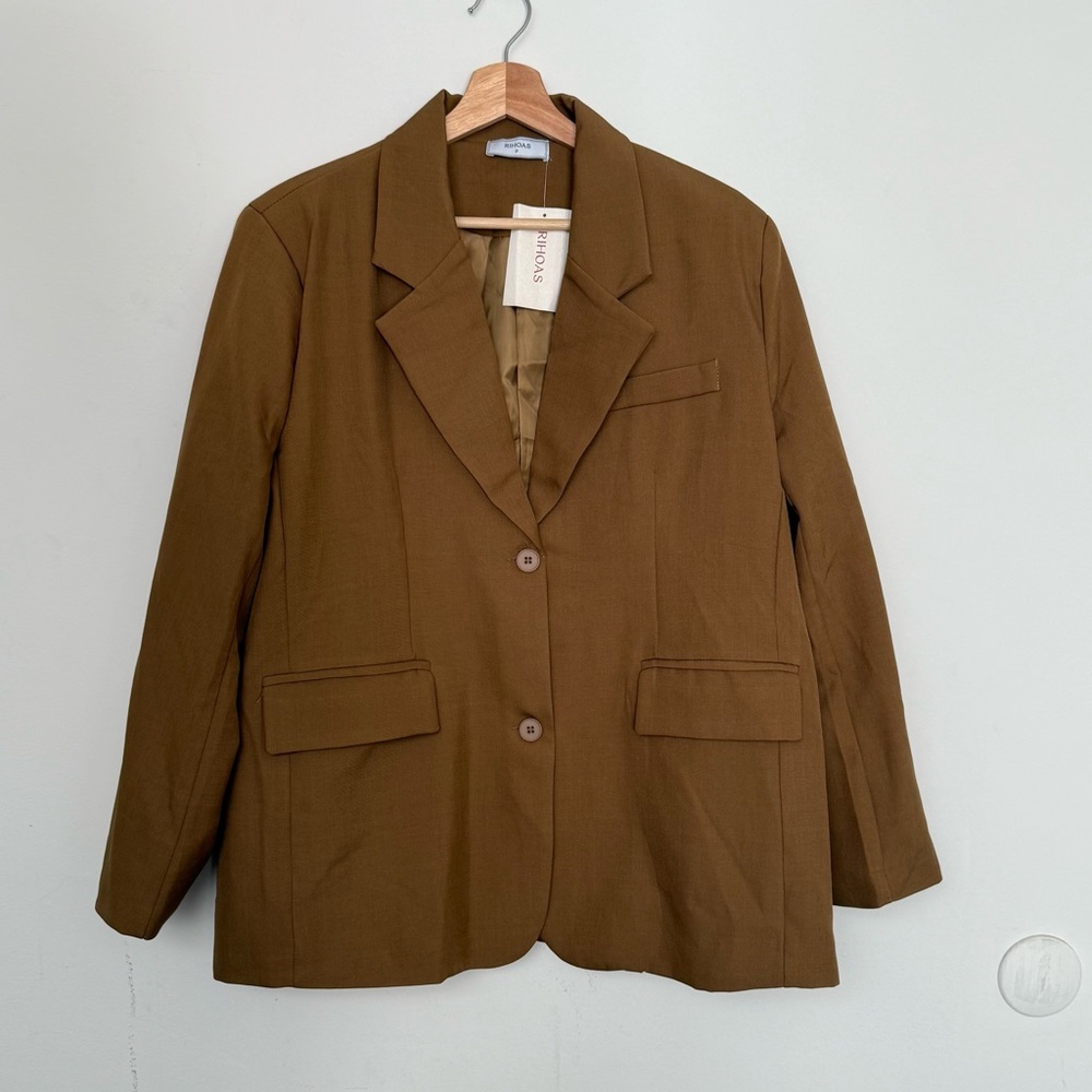 Rihoas women’s Brown Oversized Blazer